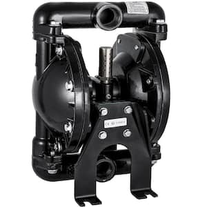 Air-Operated Double Diaphragm Pump 1 in. Inlet Outlet Nitrile Diaphragm Aluminum 35 GPM Max 120PSI 275.6 ft. Head Lift