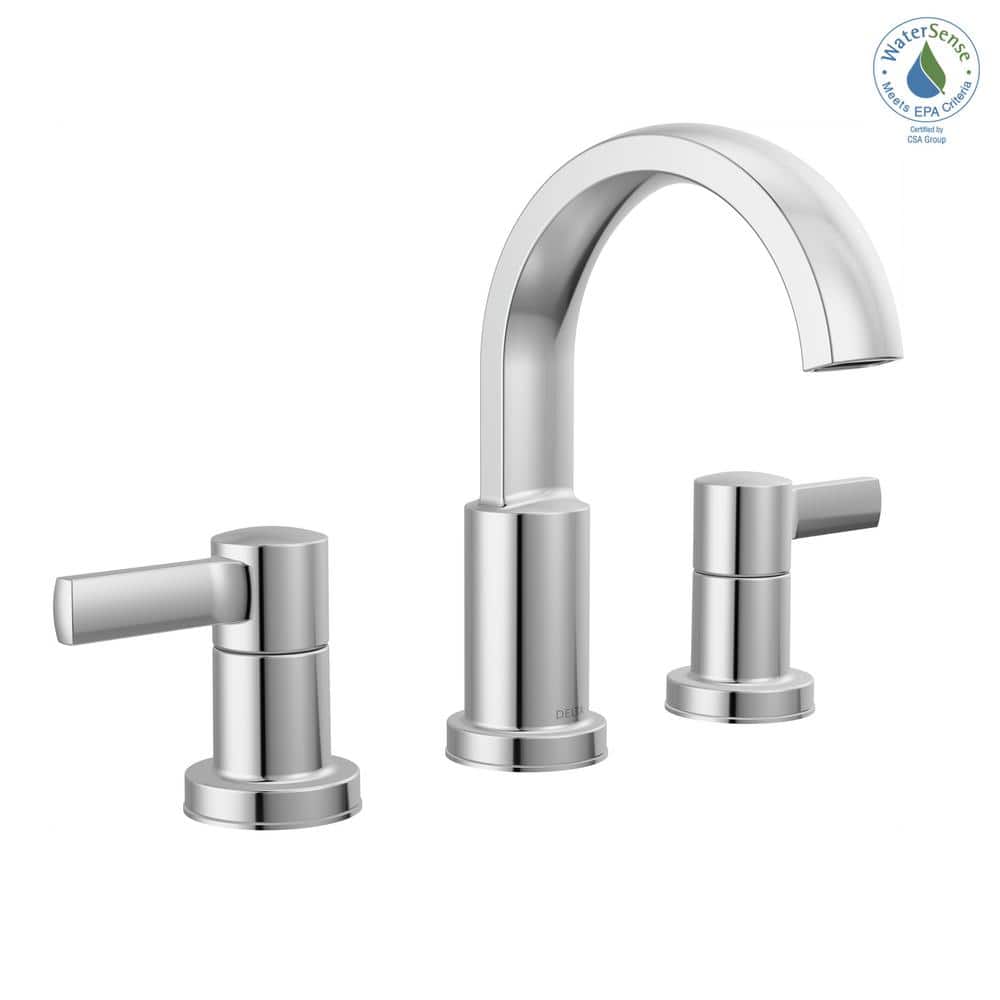 Albion Chrome Polished Two-Handle Widespread Bathroom Faucet