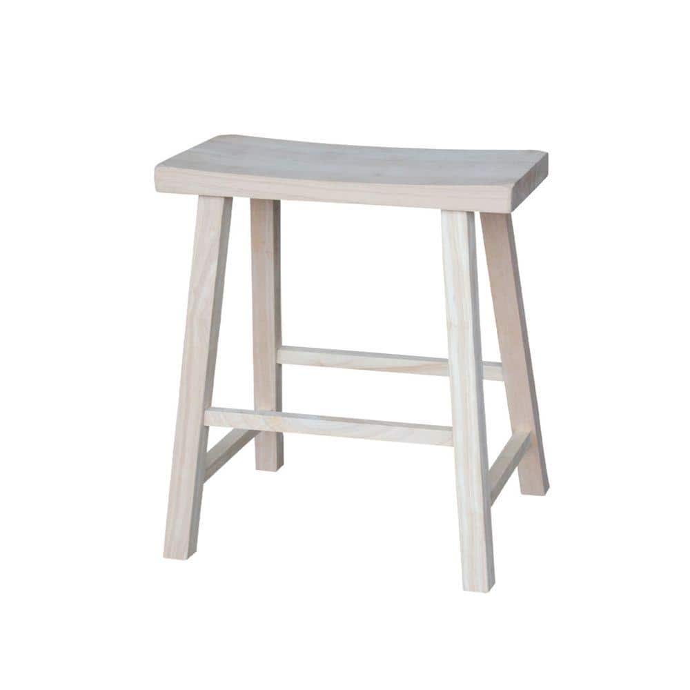 International Concepts 24 In Unfinished Wood Bar Stool 1s 682