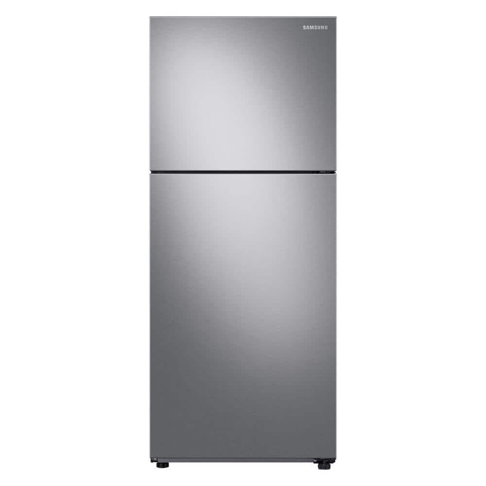 Samsung 15.6 cu. ft. Top Freezer Refrigerator in Stainless Steel, Standard, Silver