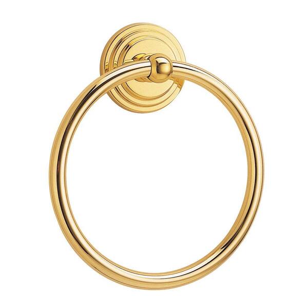 Gatco Marina Towel Ring in Polished Brass-DISCONTINUED