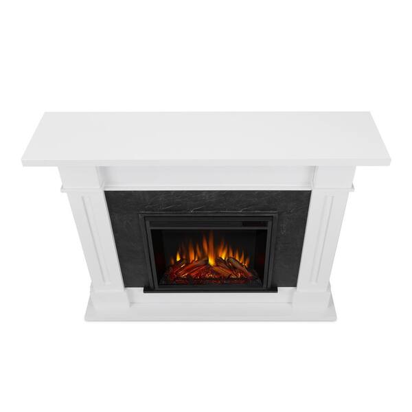 Real Flame Kipling 54 In Freestanding Electric Fireplace White With Faux Marble 6030e Wm The Home Depot Real Flame Kipling 54 In Freestanding, Real Flame Kipling Faux Marble Electric Fireplace In White