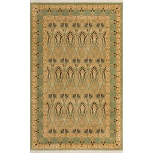 Edinburgh Carnation Light Green 5' 0 x 8' 0 Area Rug