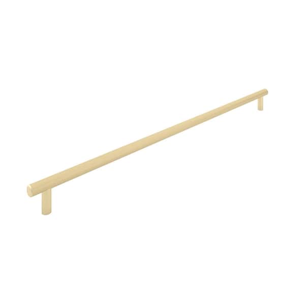 Richelieu Hardware Hearst Collection 17-5/8 in. (448 mm) Modern Satin Brass Knurled Cabinet Bar Pull