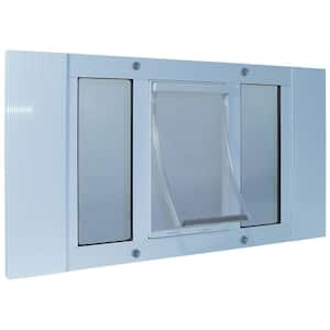 Aluminum sash 2025 window pet door