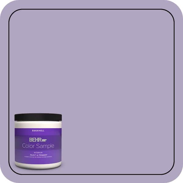 BEHR PREMIUM PLUS 8 oz. #650D-4 Winter Amethyst Eggshell Enamel Interior Paint & Primer Color Sample