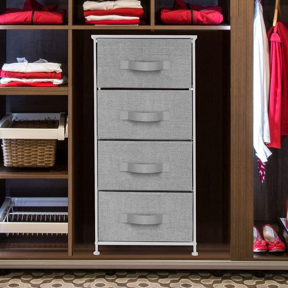 Sorbus Fusion 4-Drawer Nursery Dresser in White with Deep Soft-Close Drawers