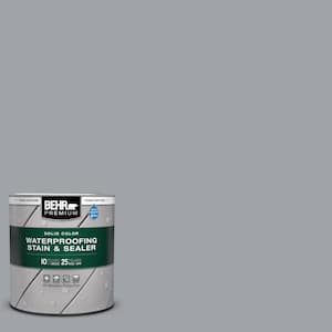 1 qt. #N530-4 Power Gray Solid Color Waterproofing Exterior Wood Stain and Sealer