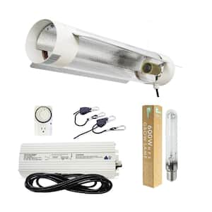 Hydro Crunch 600-Watt Grow Light System with 6 in. Cool Tube with Wing Reflector K2-B6-R09-NL01 - The Depot