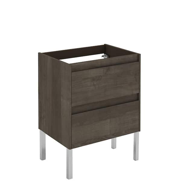 WS Bath Collections Ambra 23.4 in. W x 17.6 in. D x 32.4 in. H Bath Vanity Cabinet Only in Samara Ash