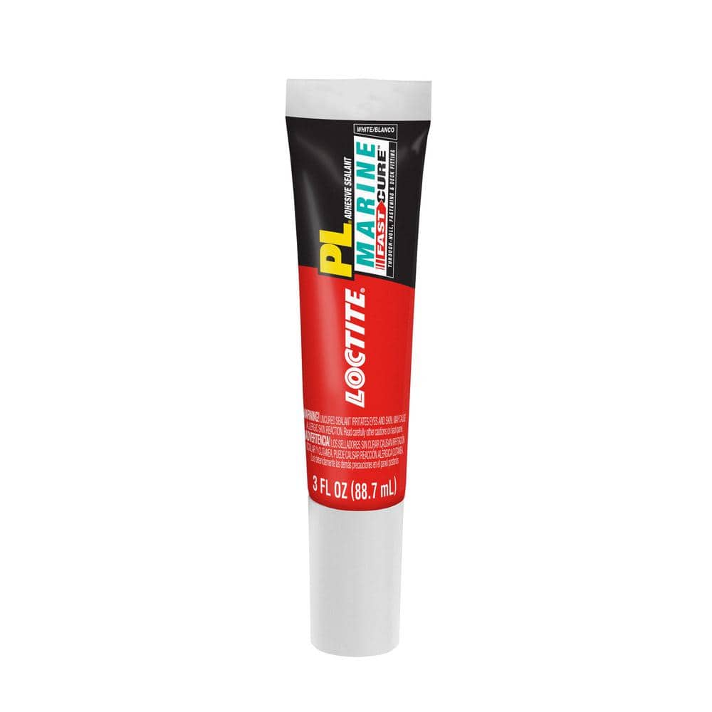 Loctite PL Marine Fast Cure White Polyether Adhesive Sealant 3oz Cartridge