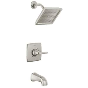 Geist Single-Handle 1-Spray Tub and Shower Faucet in Spotshield Brushed Nickel (Valve Included)