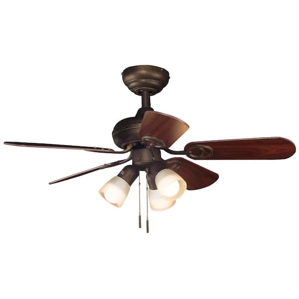 Hampton Bay San Marino 36 in. LED Indoor Oil Rubbed Bronze Ceiling Fan with Light Kit