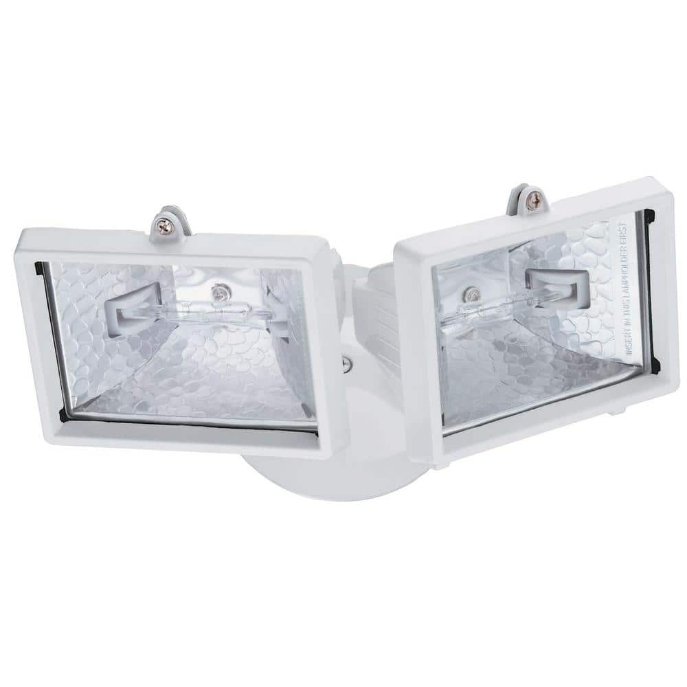 UPC 745974087373 product image for 2-Lamp White Outdoor Flood Light | upcitemdb.com