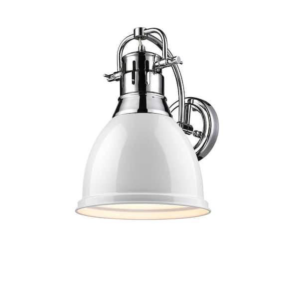 Golden Lighting Duncan Collection 1-Light Chrome Sconce