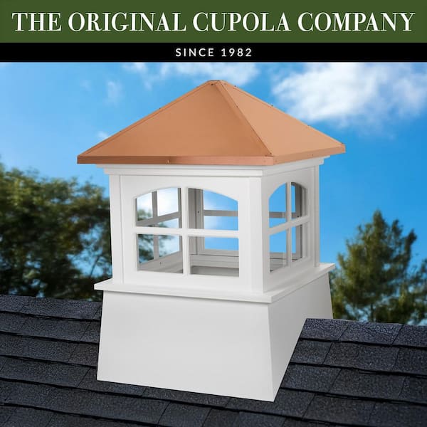 Good Directions Huntington Vinyl Cupola with Copper Roof 42 in. x 58 in. by Good Directions