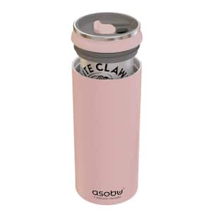 Double-Walled Vacuum-Insulated Stainless Steel Multi-Can Cooler Sleeve with Reusable Pocket Straw (Pink)