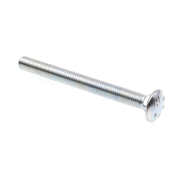 Prime-Line 3/8 in.-16 x 4 in. A307 Garde-A Zinc Plated Steel Carriage Bolts (25-Pack)
