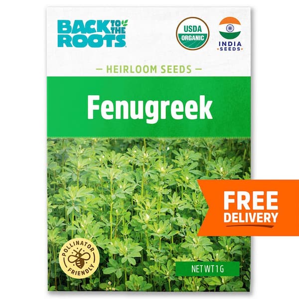 Back to the Roots Organic Fenugreek Heirloom Herb Seeds