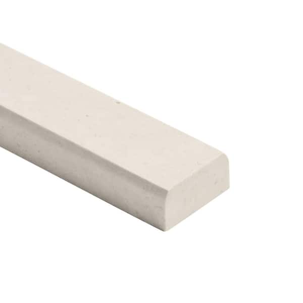 Vanilla Warm White 1.5 in. x 12 in. Polished Marble Pencil Floor and Wall Tile (0.13 Sq. Ft. / Each)