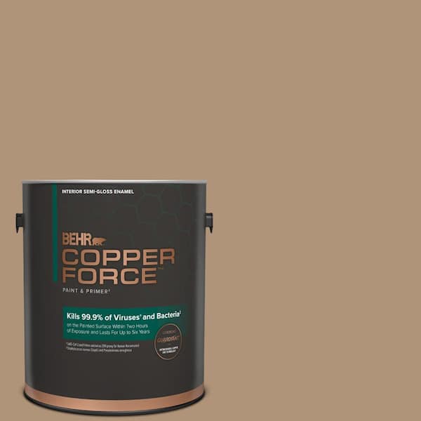 COPPER FORCE 1 Gal. #HDC-NT-22 Nomadic Semi-Gloss Enamel Virucidal and Antibacterial Interior Paint & Primer