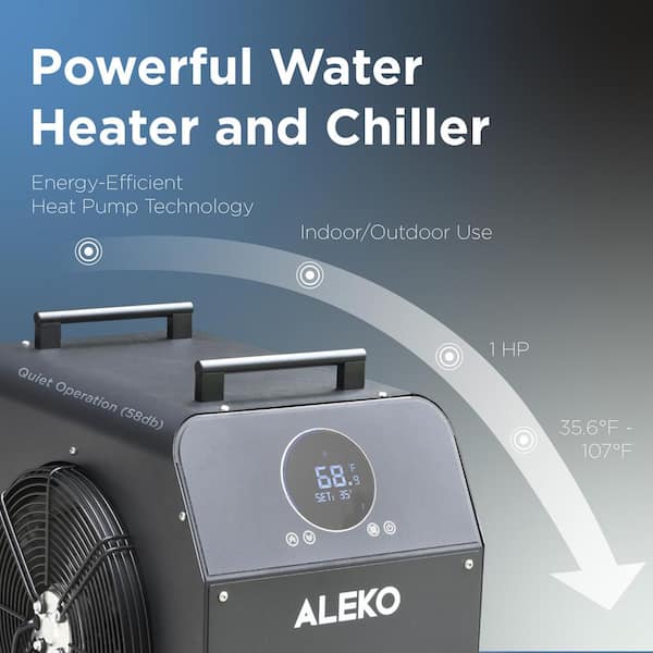 ALEKO Lumina Series 1-Person 0-Jet Vertical Cold Plunge and 1 HP