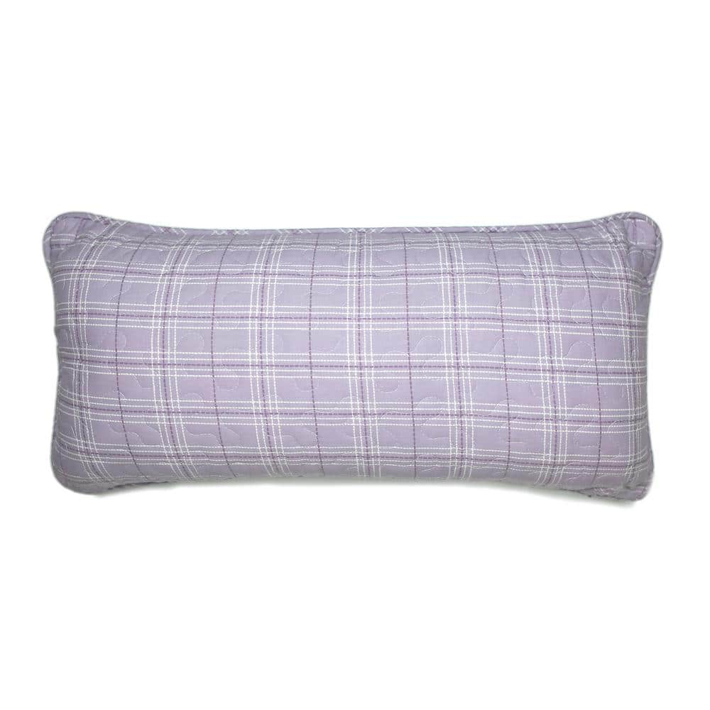 Lavender Rose Rectangular Cotton Decorative Throw Pillow