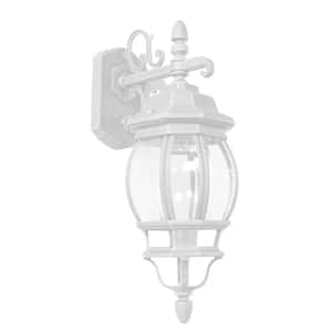Classico 1 - Light White Outdoor Wall Lantern Sconce