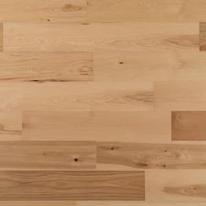 Wide Plank 7-1/2 in. W Aged Brushed Engineered Hickory Hardwood Flooring (19.43 sq. ft./case)