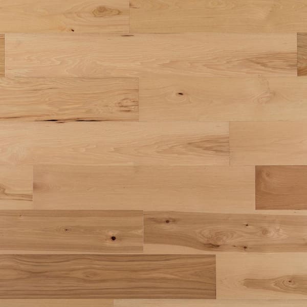 NATU Aged Brushed Hickory 3/8 in. T x 7.5 in. W Click Lock Wire Brushed Engineered Hardwood Flooring (19.43 sq.ft./case)