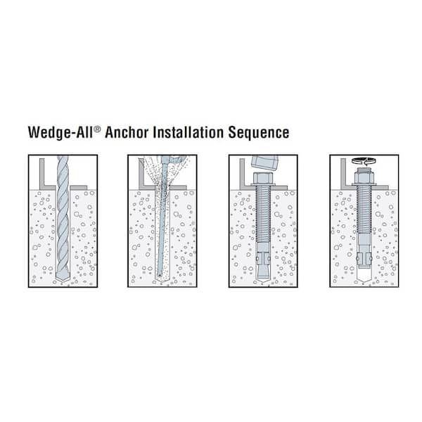 Wedge Anchor 5/8-11 OAL 7 in PK55
