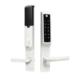 Assure Lock for Andersen Patio Doors White No Cylinder Deadbolt with Wi-Fi and Touchscreen Keypad