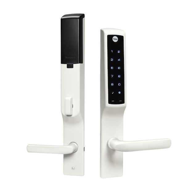 Yale Assure Lock for Andersen Patio Doors White No Cylinder Deadbolt with Touchscreen Keypad