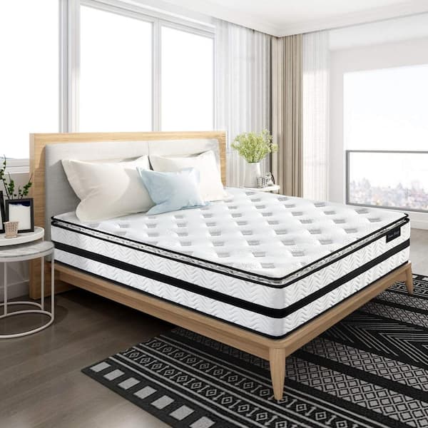 Isaac Sleep King Medium Memory Foam Hybrid Pillow Top 12 in. Bed-in-a-Box Mattress