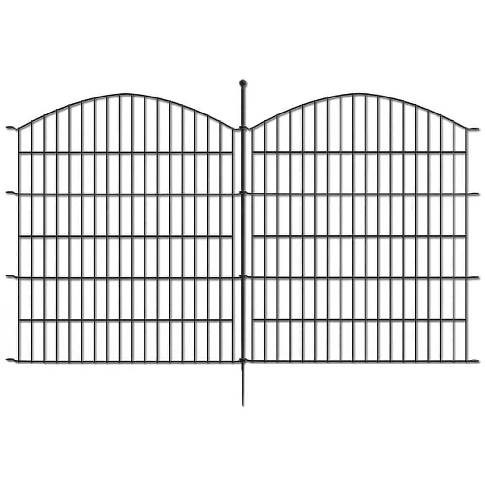 11.6ft x 32 in. Rustproof Metal Tall Garden Fence 5 Panels No Dig Decorative Animal Barrier for Yard price history on PriceWatchPro