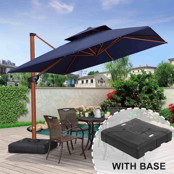 exotic patio umbrellas SUPERJARE 13FT Outdoor Umbrella with Base Included, Double Sided Pool with Fade Resistant Canopy, Large Table Umbrella for Deck, Market, Backyard blue landscape Vintage CYBER Motorcycle Helmet Color:STRIKER BLACK Colored in a soft