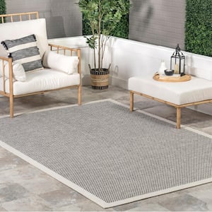 Braylin Casual Grey 4 ft. x 6 ft. Indoor/Outdoor Area Rug