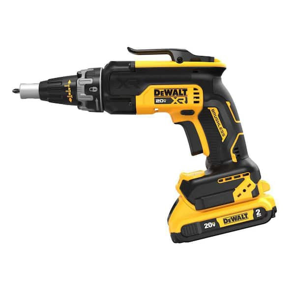 DEWALT 20V MAX Cordless Brushless Screw Gun Kit with 2 2.0Ah