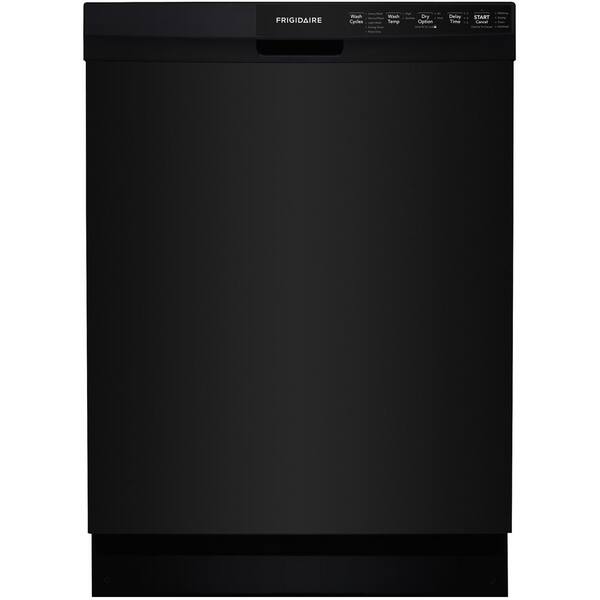 Frigidaire Front Control Built-In Tall Tub Dishwasher in Black, ENERGY STAR