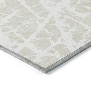 Chantille ACN501 Beige 10 ft. x 14 ft. Machine Washable Indoor/Outdoor Geometric Area Rug