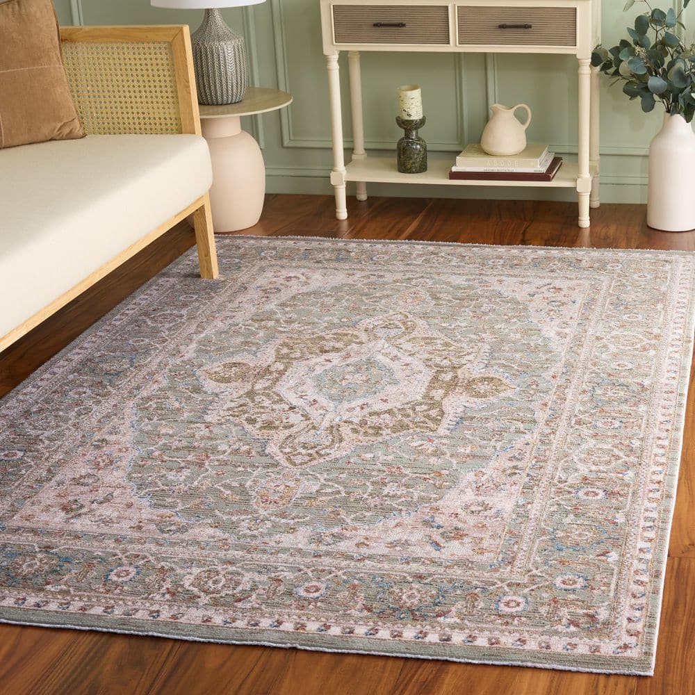 Ellwood 9 ft. x 12 ft. Olive/Beige Ornate Medallion Area Rug price history on PriceWatchPro