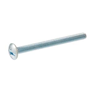 #10-24 x 2 in. Zinc Plated Combo Truss Head Machine Screw (4-Pack)