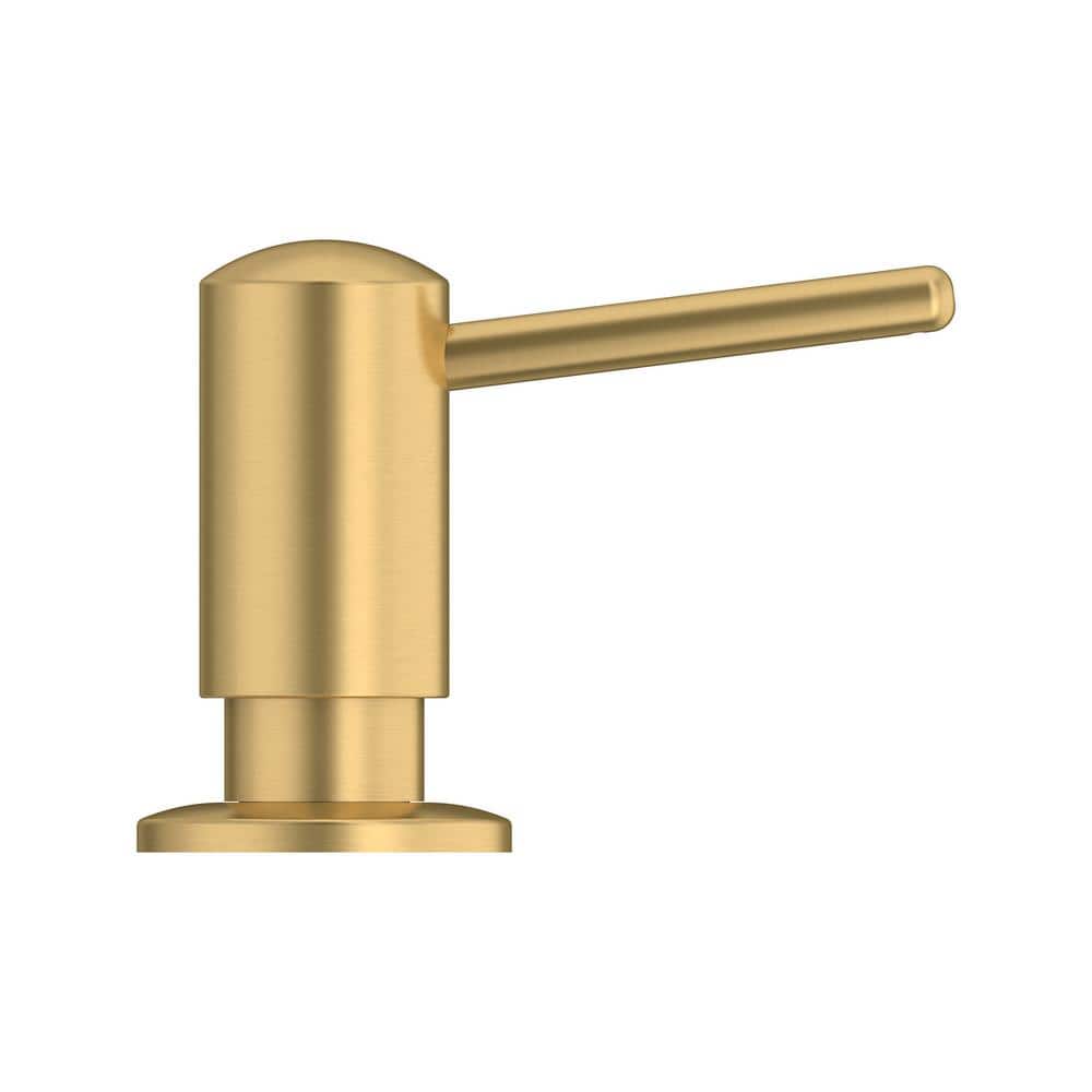 Universal Brushed Gold Deck-Mount Soap and Lotion Dispenser
