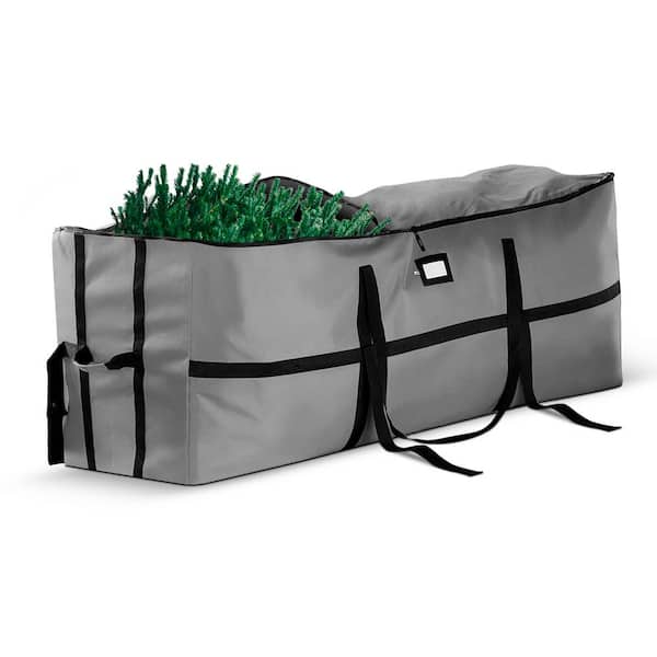 OSTO Gray Waterproof Artificial Tree Storage Bag for Trees Up to 9 ft. Tall