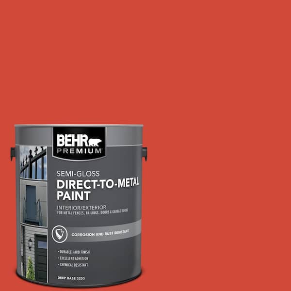 1 gal. #P180-7 Top Tomato Semi-Gloss Direct to Metal Interior/Exterior Paint