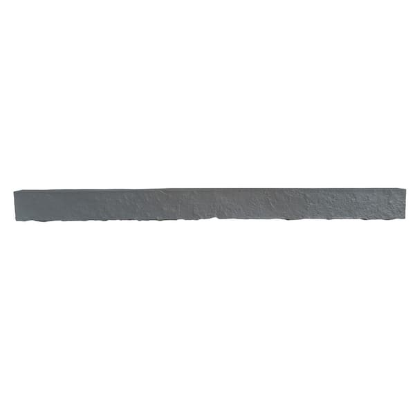 2-1/4 in. x 3-3/4 in. x 4 ft. Coal Mine, Polyurethane Faux Stone Trim, Pack of 4