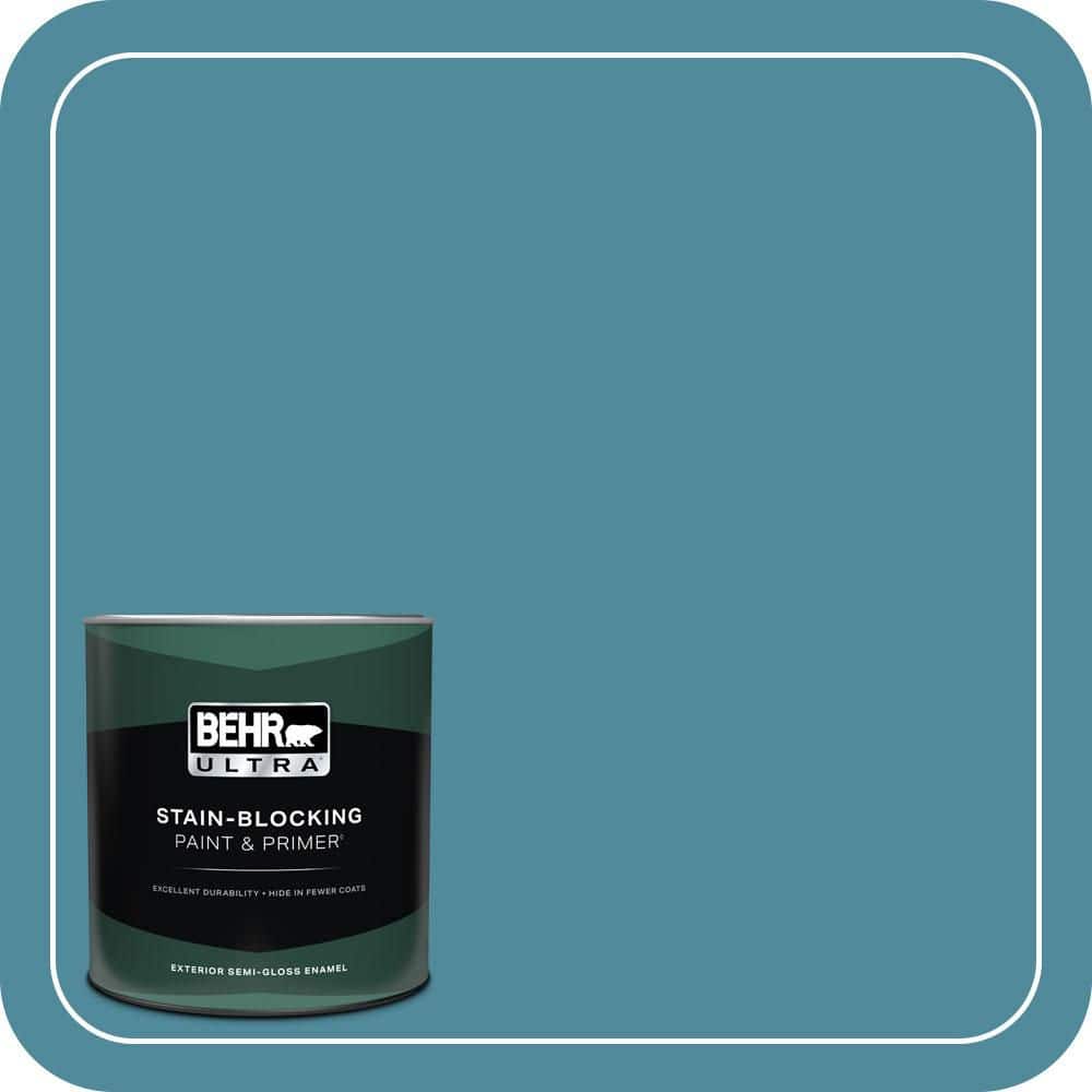 1 qt. #S460-5 Blue Square Semi-Gloss Enamel Exterior Paint & Primer price history on PriceWatchPro