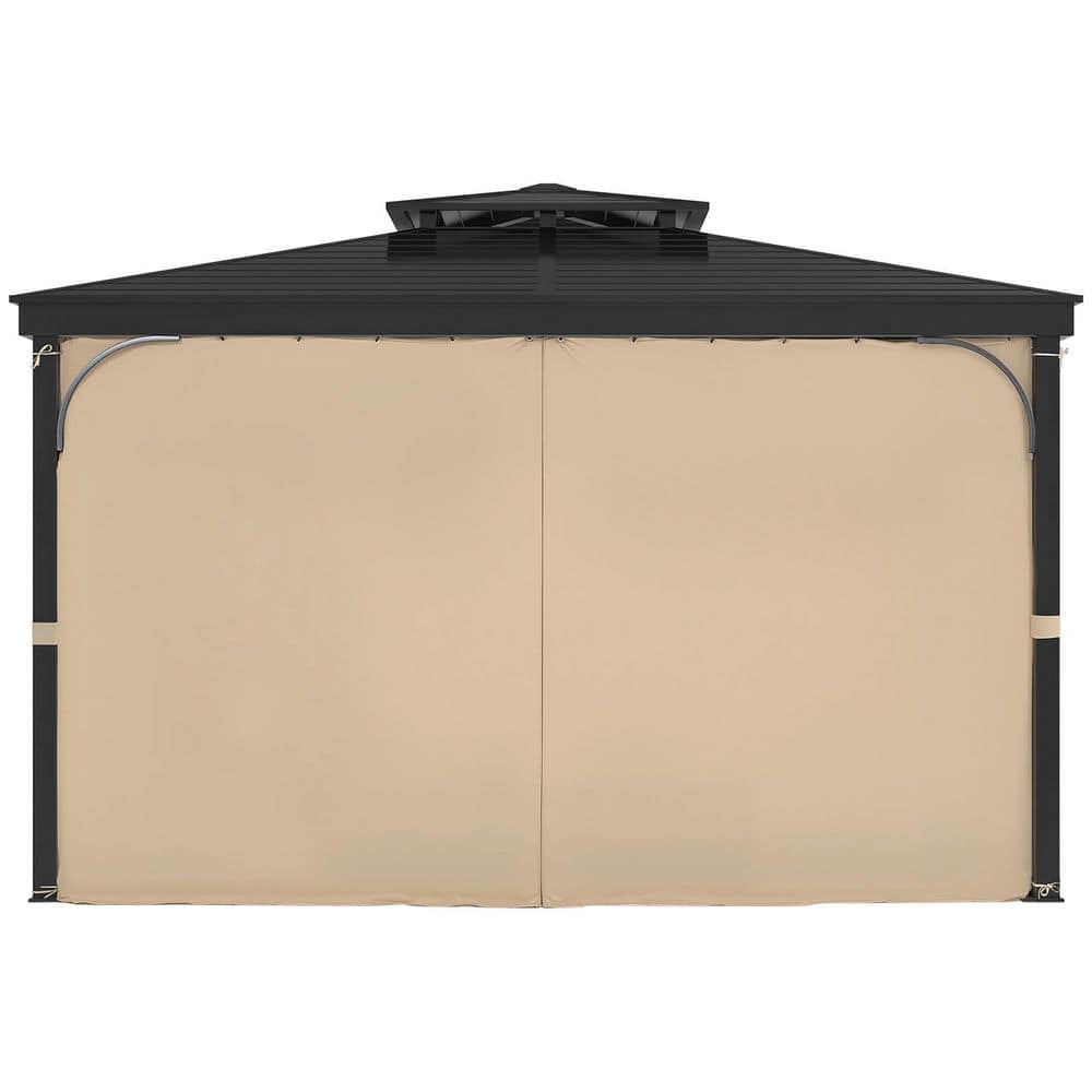 SVOPES Outdoor Waterproof Gazebo Curtains, 12 ft. x 10 ft., Panel