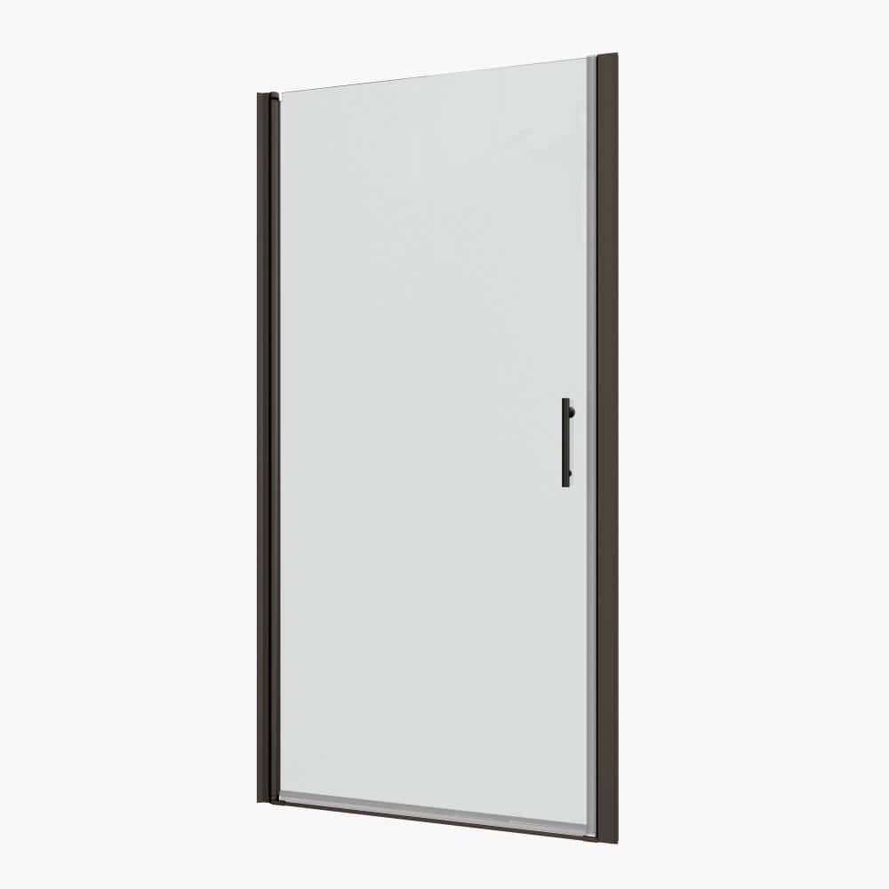 dup＠XD ZXDDMS 32 in. W x 72 in. H Semi-Frameless Pivot Shower Door in