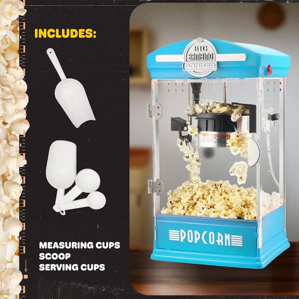Machine à Pop-corn Goodful à Air Chaud, Silicone Pliable, 3 Quarts, Bleu, Neuve